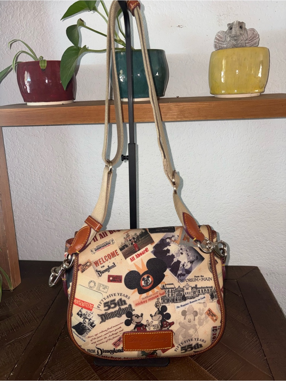Disney Dooney & Bourke Disneyland 55th Anniversary Crossbody 2010 Rare